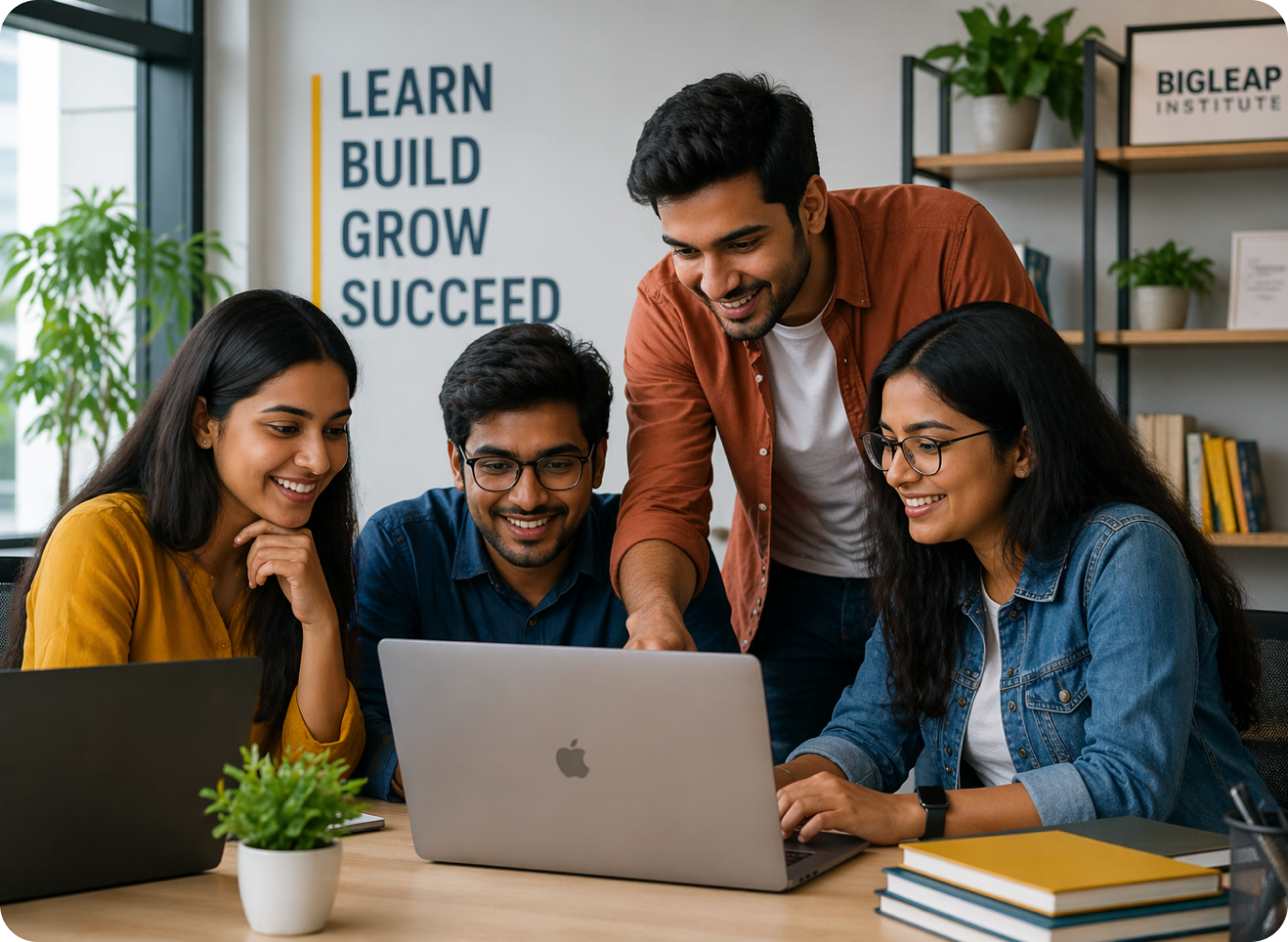 BigLeap students collaborating